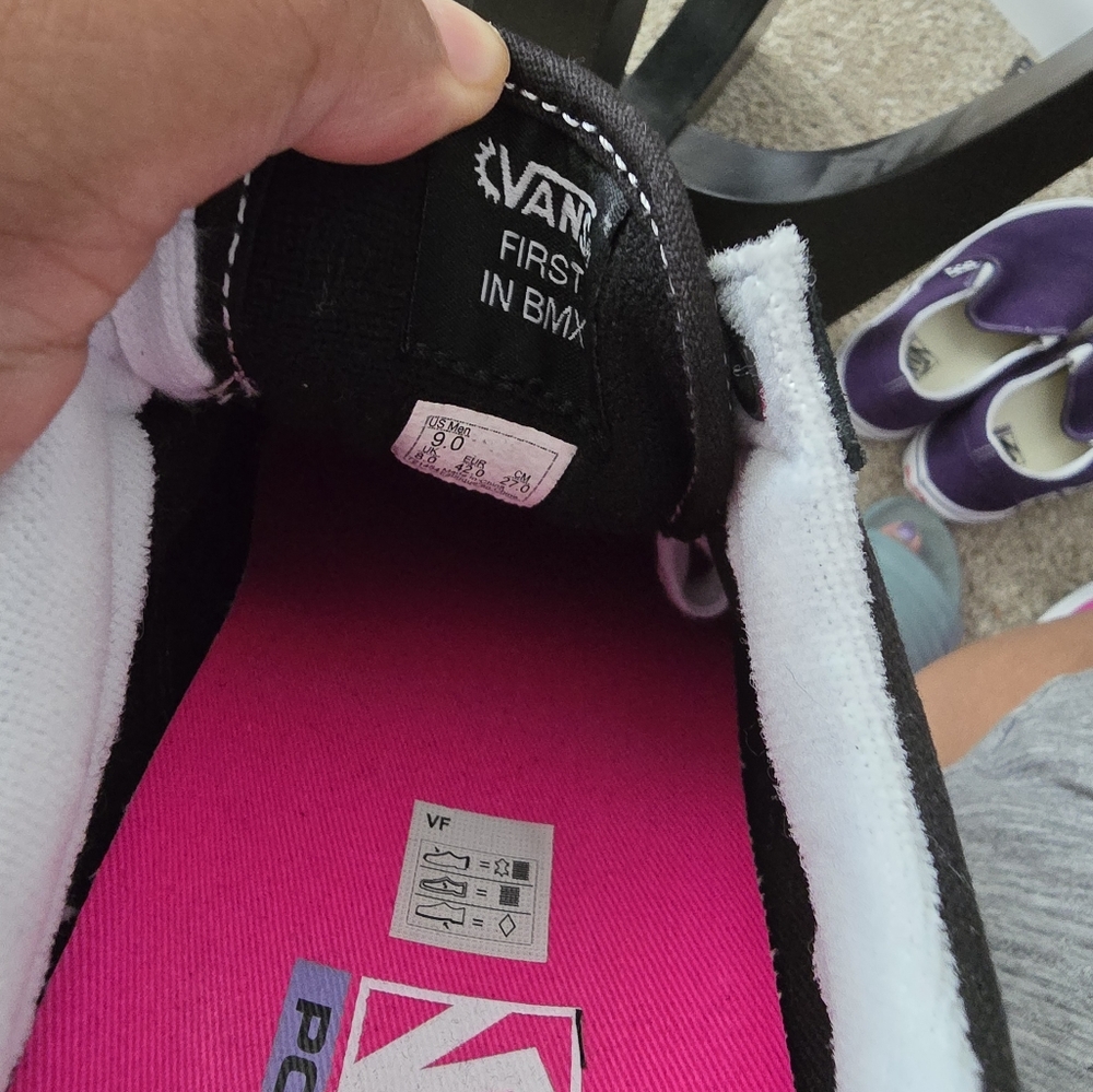 Vans BMX Old Skool Black Neon Pink 9 Like New!!! - Picture 2 of 9